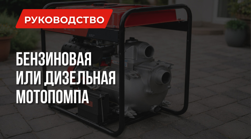 Бензиновая или дизельная мотопомпа – что лучше