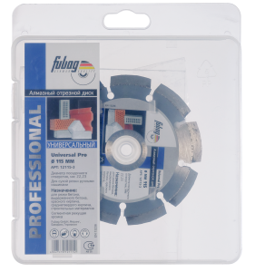 Алмазный отрезной диск FUBAG Универсальный Экстра (Universal Extra) D115 мм / 22,2 мм в Вологде фото