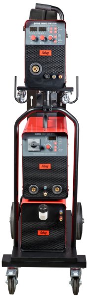 Сварочный полуавтомат INMIG 500T DW SYN + Подающий механизм DRIVE INMIG DW SYN + Шланг-пакет 5 м + Горелка FB 500 3 м + Блок жидкостного охлаждения + Тележка в Вологде фото