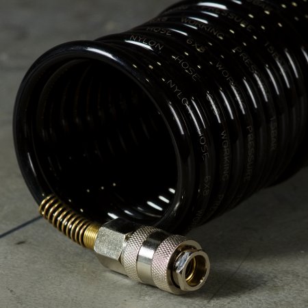 Шланг спиральный FUBAG с фитингами рапид, нейлон, 10 бар, 6 x 8 мм, 15 м в Вологде фото