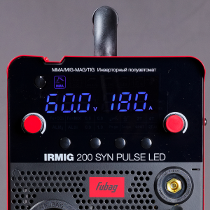 Сварочный полуавтомат FUBAG IRMIG 200 SYN ПУЛЬС (PULSE) LED с горелкой 250 А в комплекте в Вологде фото