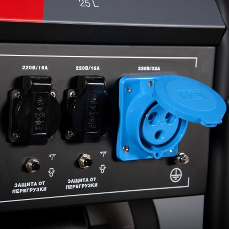 Бензиновый генератор с электростартером и коннектором автоматики FUBAG BS 7500 A ES в Вологде фото