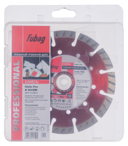 Алмазный отрезной диск FUBAG Камень Про (Stein Pro) D150 мм / 22,2 мм по камню в Вологде фото