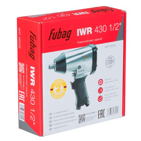 Ударный пневмогайковёрт FUBAG IWR430 1/2 дюйма в Вологде фото