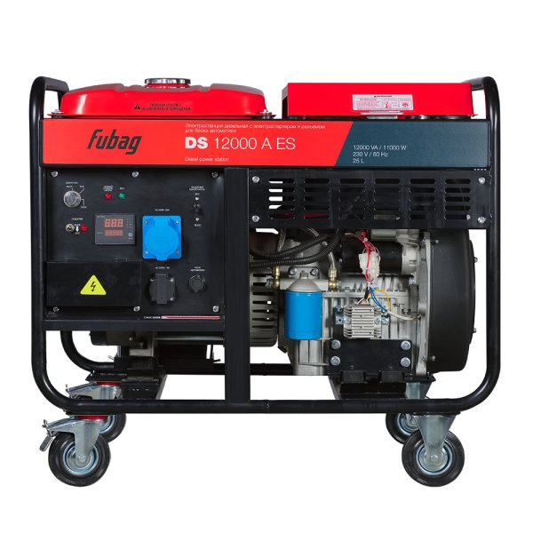 Дизельный генератор трёхфазный FUBAG DS 12000 A ES с электростартером и коннектором автоматики + Блок автоматики FUBAG Стартмастер (Startmaster) DS 25000 D в Вологде фото
