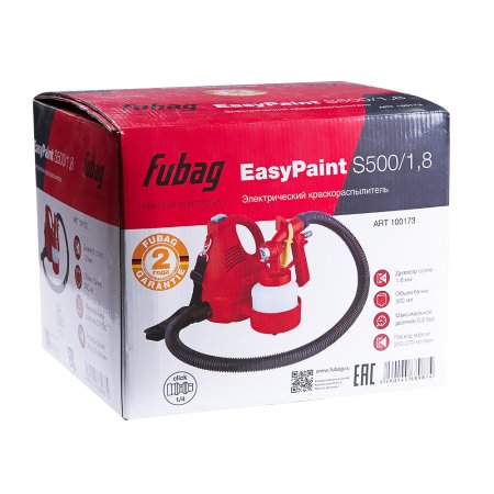FUBAG Электрический краскораспылитель EasyPaint S500/1.8 с верхним бачком в Вологде фото