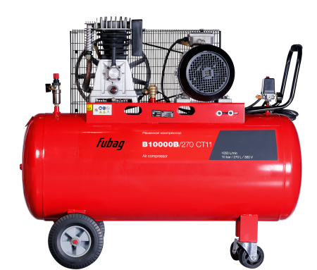 Ременной одноступенчатый компрессор FUBAG B10000B/270 CT11 + Набор пневмоинструмента 34 предмета (в кейсе) + Набор пневмоинструмента Basic S1000 3 предмета в ПОДАРОК! в Вологде фото