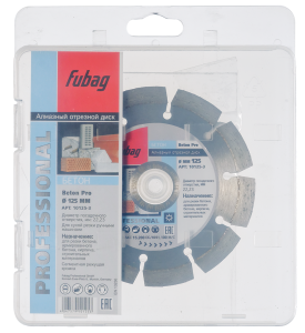 Алмазный отрезной диск FUBAG Бетон Экстра (Beton Extra) D125 мм / 22,2 мм по бетону в Вологде фото